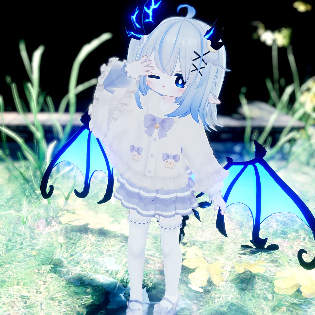 🎀プレゼント企画開催中🎀『ねこりぼんポンチョ NekoRibbonPoncho』複数アバター対応衣装