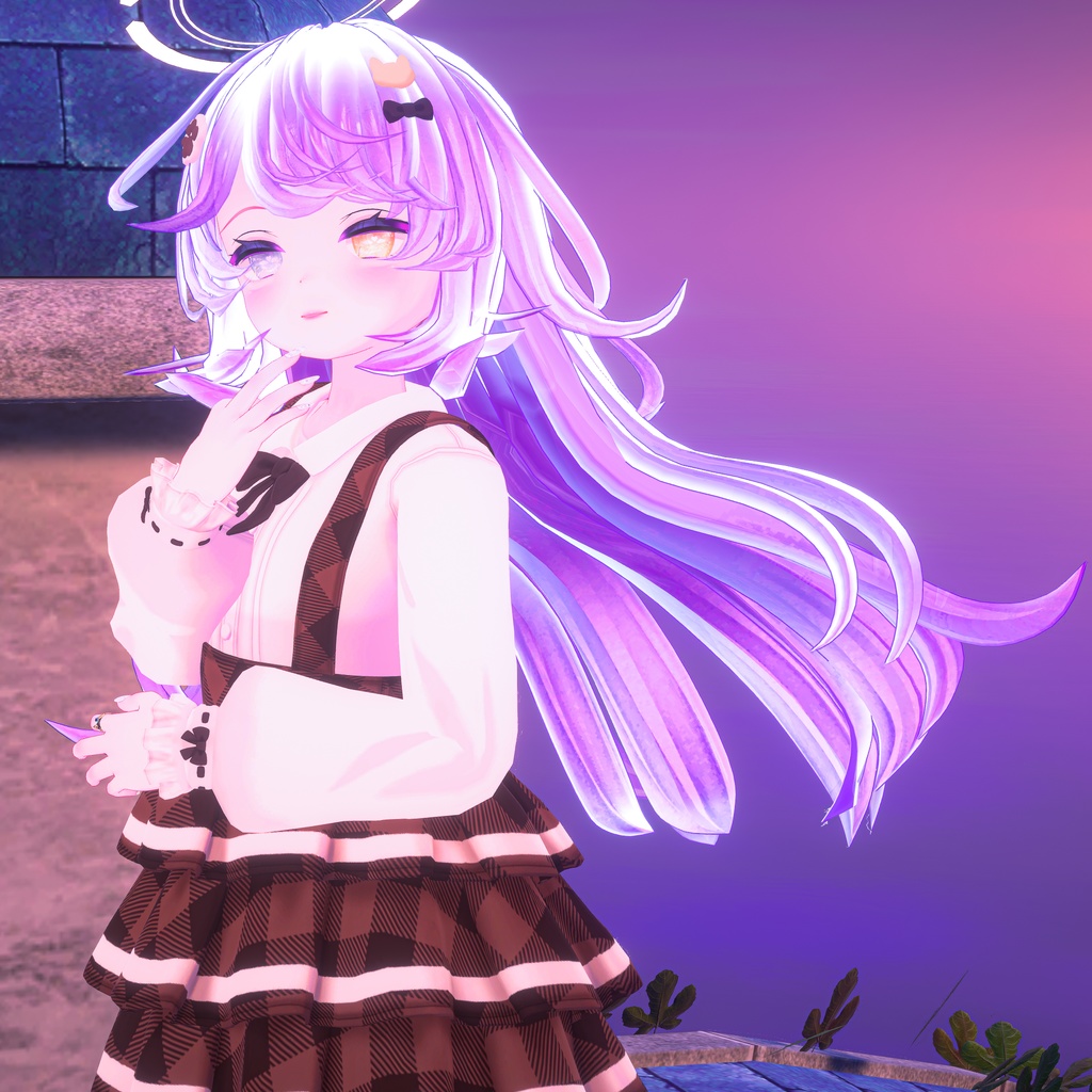 『ねこりぼんポンチョ NekoRibbonPoncho』複数アバター対応衣装