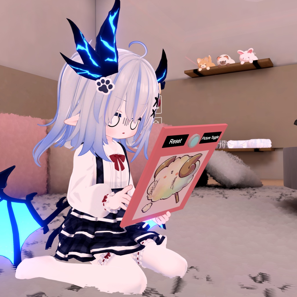 🎀プレゼント企画開催中🎀『ねこりぼんポンチョ NekoRibbonPoncho』複数アバター対応衣装