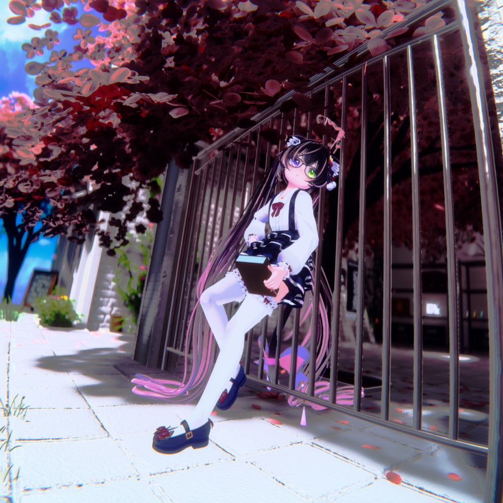 『ねこりぼんポンチョ NekoRibbonPoncho』複数アバター対応衣装