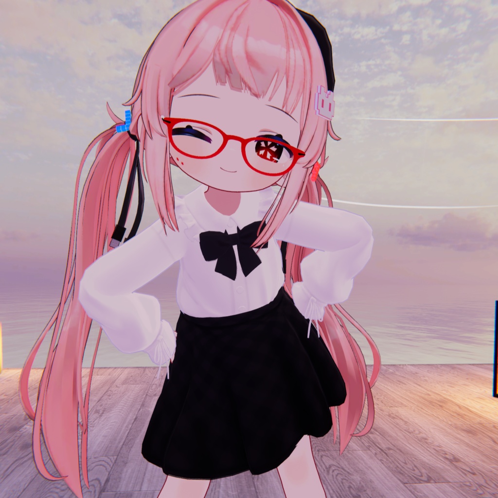 🎀プレゼント企画開催予定!🎀『Milky Noir ミルキーノワール』複数アバター対応衣装