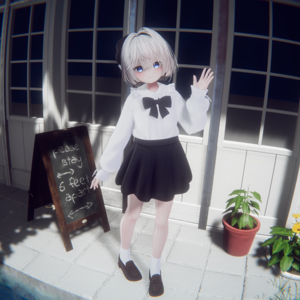 🎀プレゼント企画開催予定!🎀『Milky Noir ミルキーノワール』複数アバター対応衣装