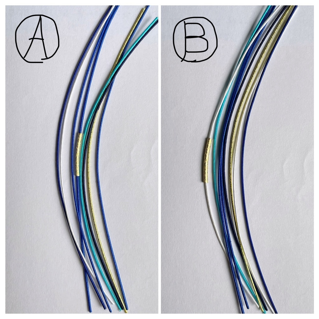 推しカラー 水引ブレスレット