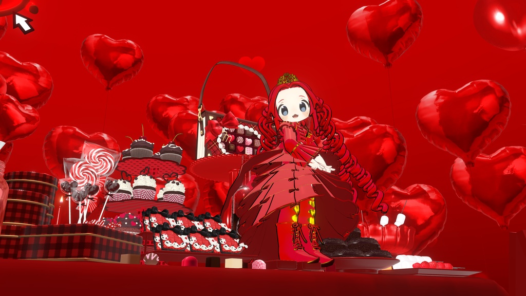 【まめひなた対応】ハートの女王【衣装・髪型】