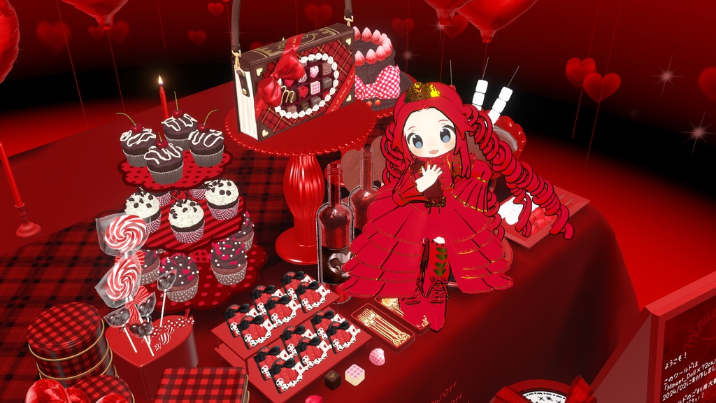 【まめひなた対応】ハートの女王【衣装・髪型】