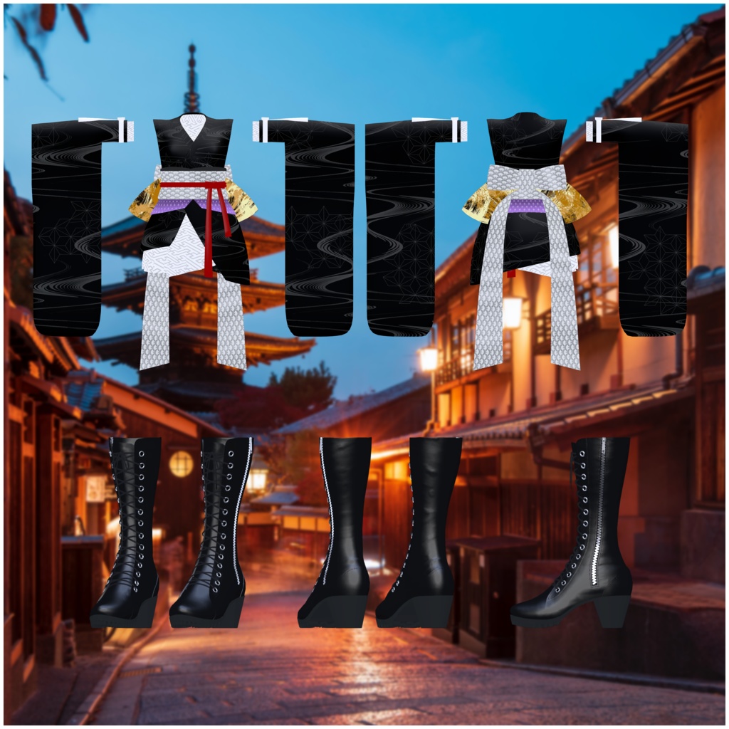 【まりえる対応】着物ドレス