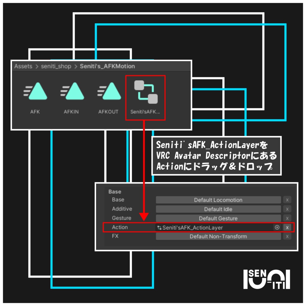 【VRChat用】AFKモーション
