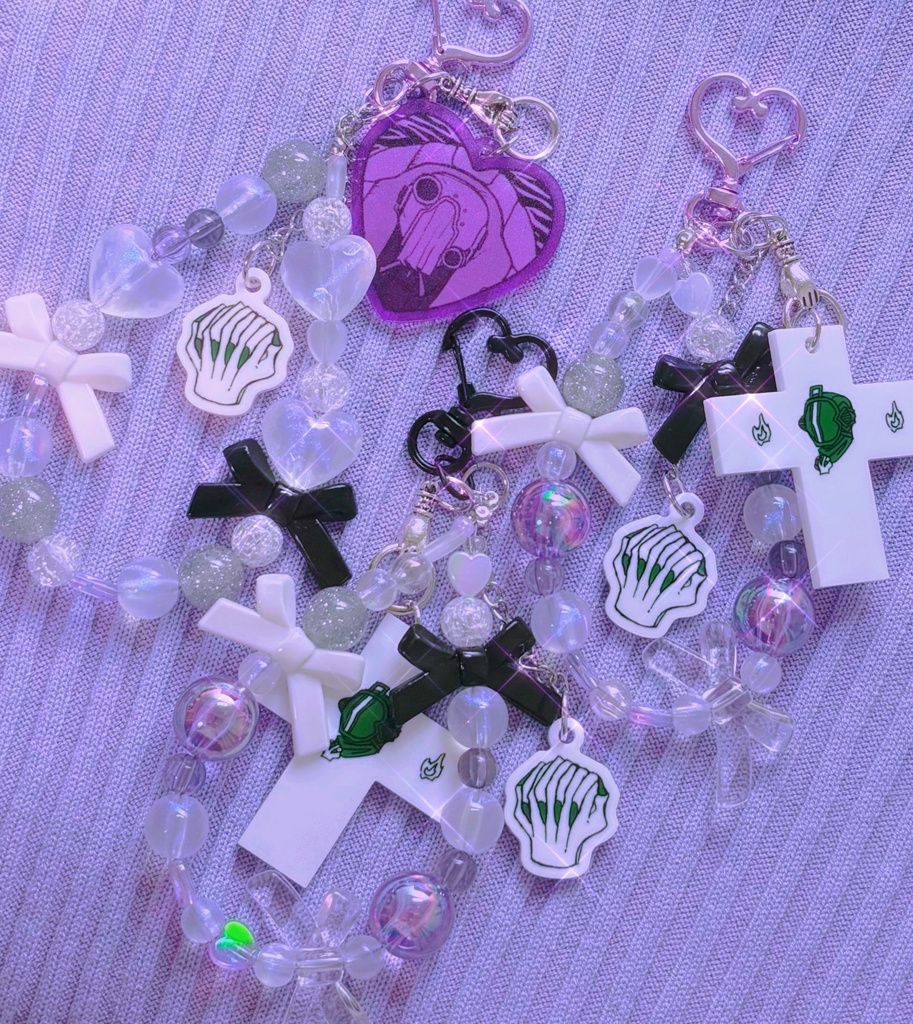 ギャ＆ボンモチーフ ビーズキーホルダー