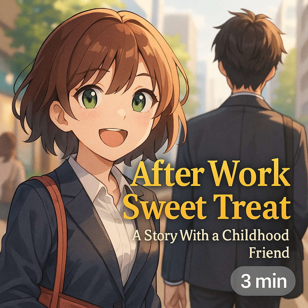 『幼なじみと仕事帰りのクレープデート』 天真爛漫な彼女に腕を引かれて