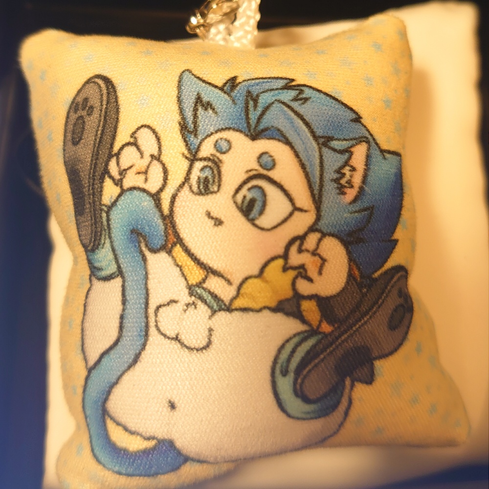 ミニクッション猫ストラップ