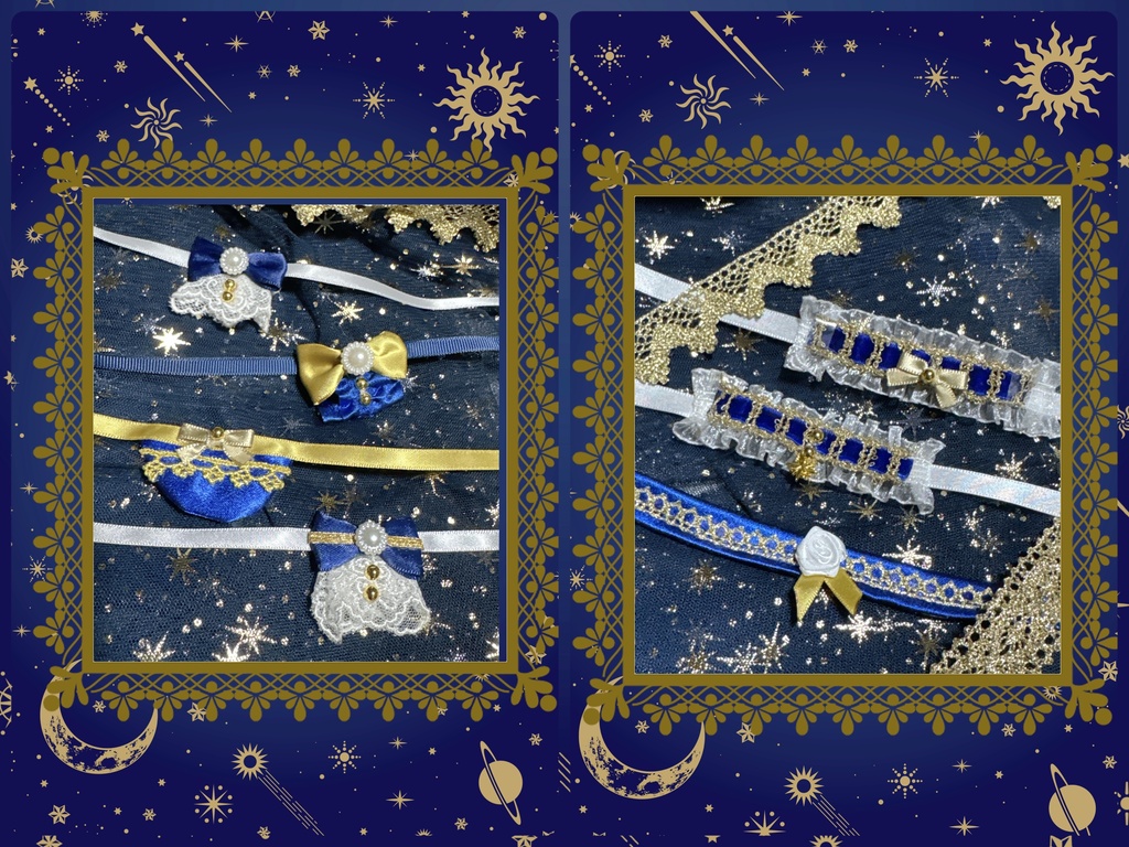 星空ウェディング　チョーカー(ちみ用)　スタイ(一部共)