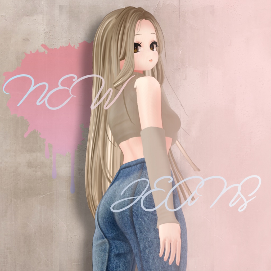 FREE 6 COLOR [Bell Bottoms] NEW JEANS ! - only Maya texture