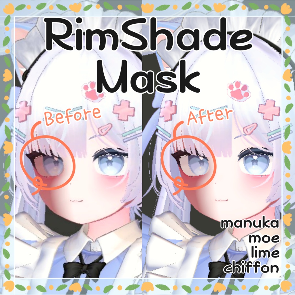 RimShader eyes Mask for manuka / moe / chiffon / lime