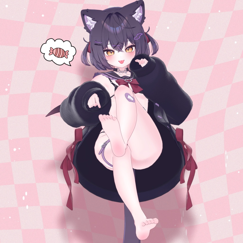 ♥ ショコラちゃん毎日メイクテクスチャ /ᐠ_ ꞈ _ᐟ\ɴʏᴀ~ ♥ / Chocolat daily make up texture