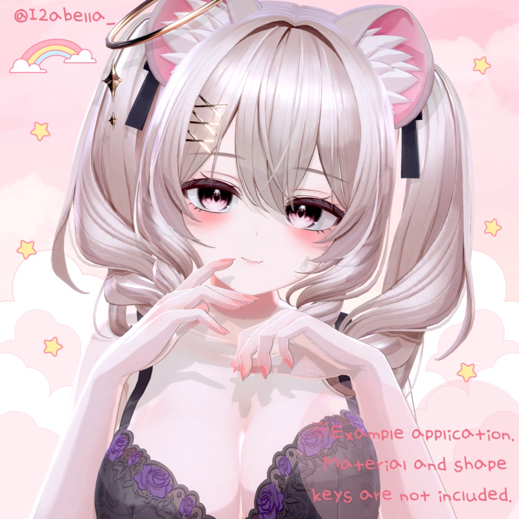 ෆミルティナちゃんモチメイクテクスチャー( ˶ ̇ ̵ ̇˶ ) ෆ / miltina's malang makeup texture