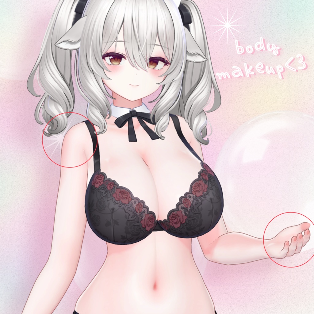 ෆミルティナちゃんモチメイクテクスチャー( ˶ ̇ ̵ ̇˶ ) ෆ / miltina's malang makeup texture
