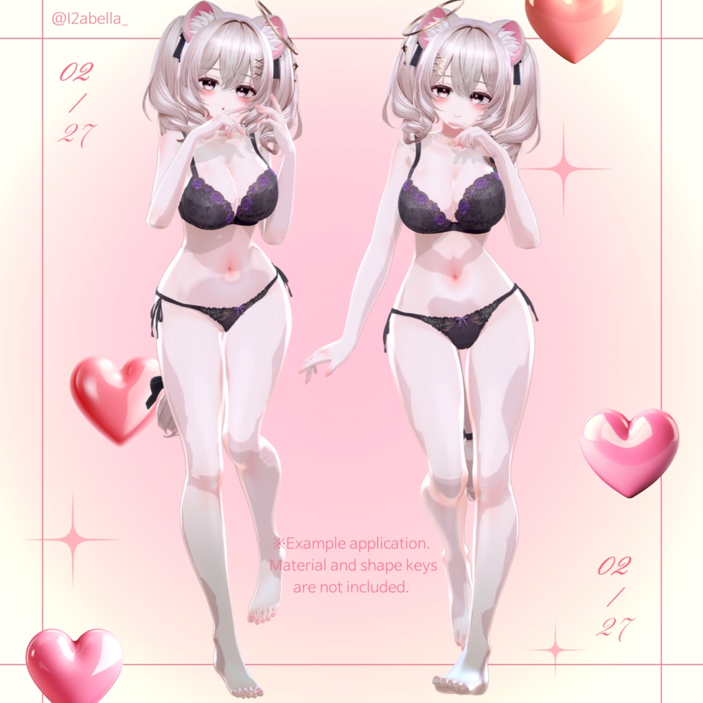 ෆミルティナちゃんモチメイクテクスチャー( ˶ ̇ ̵ ̇˶ ) ෆ / miltina's malang makeup texture