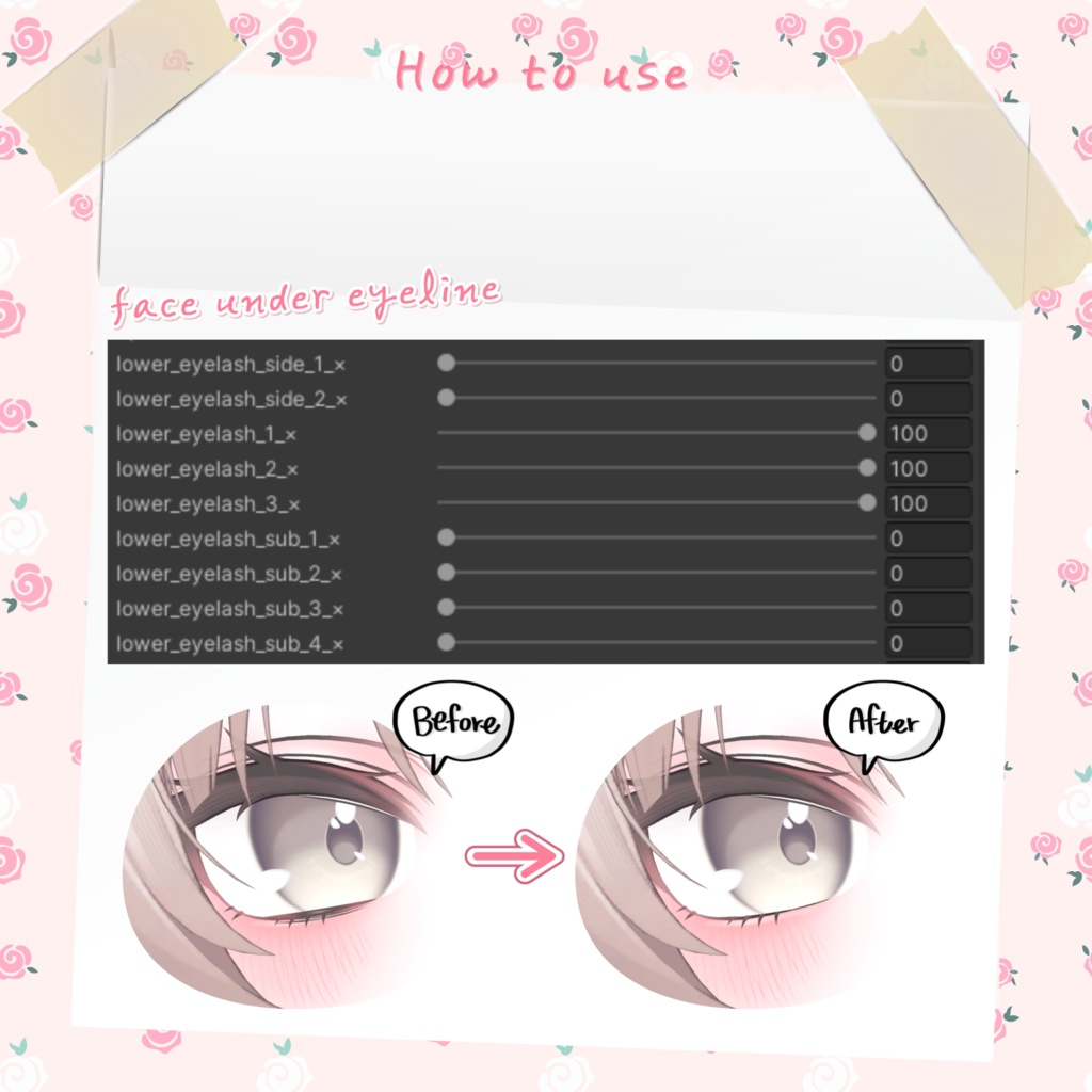 ❁ミルフィちゃんシャイメイクテクスチャー(、。 ̫ 。)、❁ / Milfy-chan Shy Makeup Texture