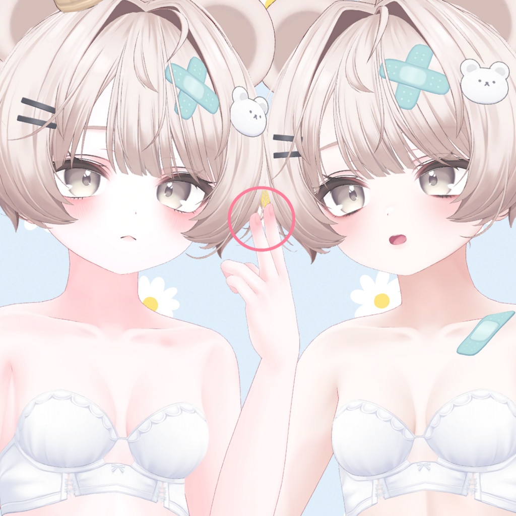 ❁ミルフィちゃんシャイメイクテクスチャー(、。 ̫ 。)、❁ / Milfy-chan Shy Makeup Texture