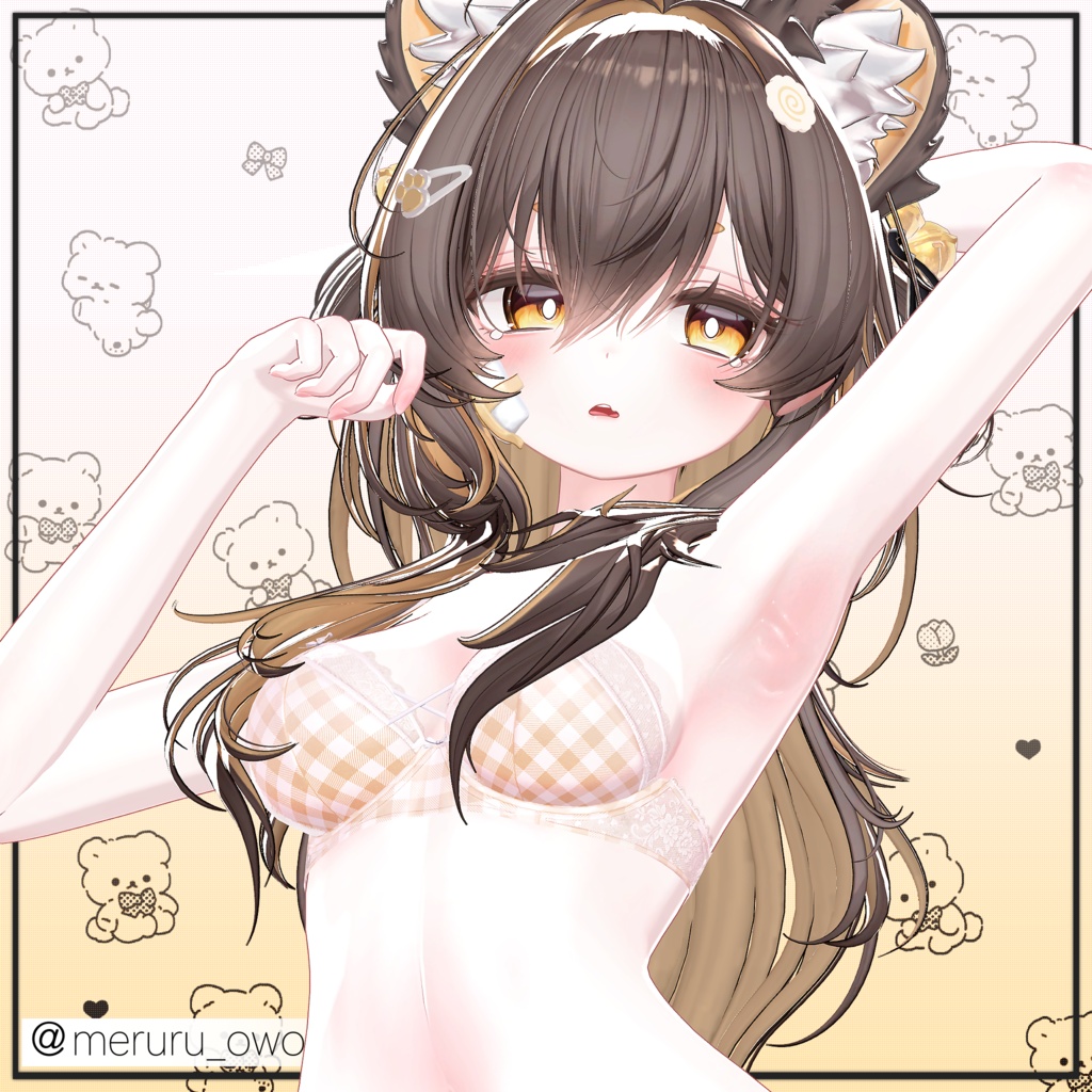 まよちゃん「ひどい!」フェイス&ボディメイク+フェイスアクセサリー / Mayo-chan Hidoi Face & Body Makeup + Face Accessories