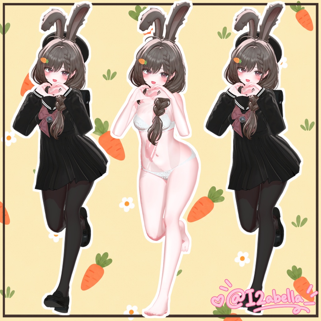 ♡₊˚ 輝夜ちゃん ぽよぽよ ボディ&フェイスメイクテクスチャ ˚₊♡ / Kaguya Poyopoyo Body & Face Makeup Texture