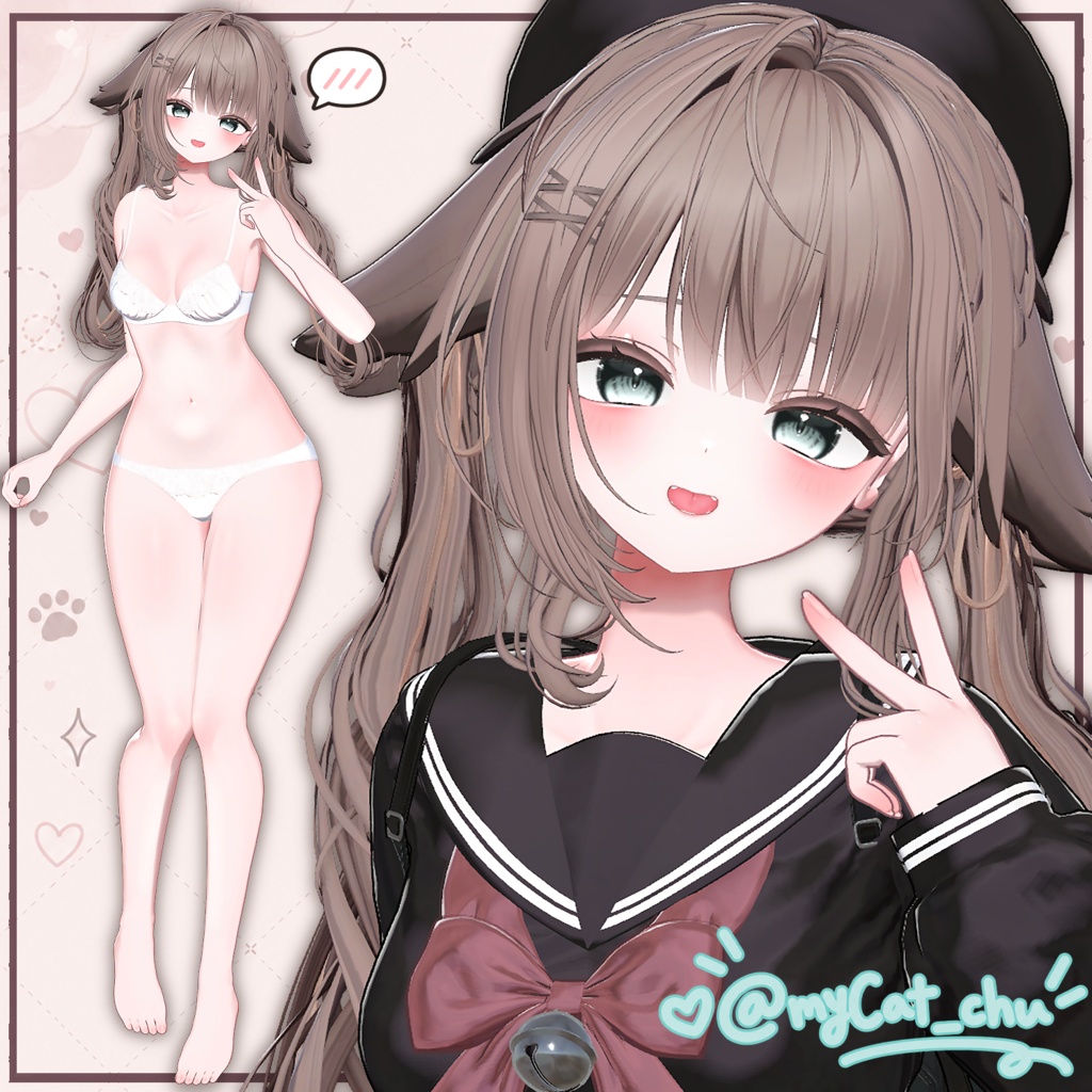 ♡₊˚ 輝夜ちゃん ぽよぽよ ボディ&フェイスメイクテクスチャ ˚₊♡ / Kaguya Poyopoyo Body & Face Makeup Texture