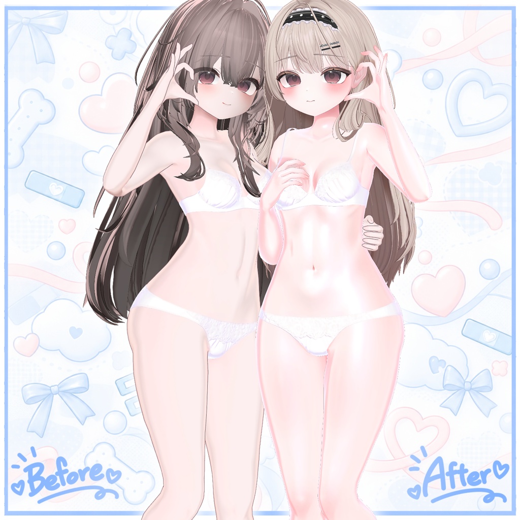 ♡₊˚ 輝夜ちゃん ぽよぽよ ボディ&フェイスメイクテクスチャ ˚₊♡ / Kaguya Poyopoyo Body & Face Makeup Texture