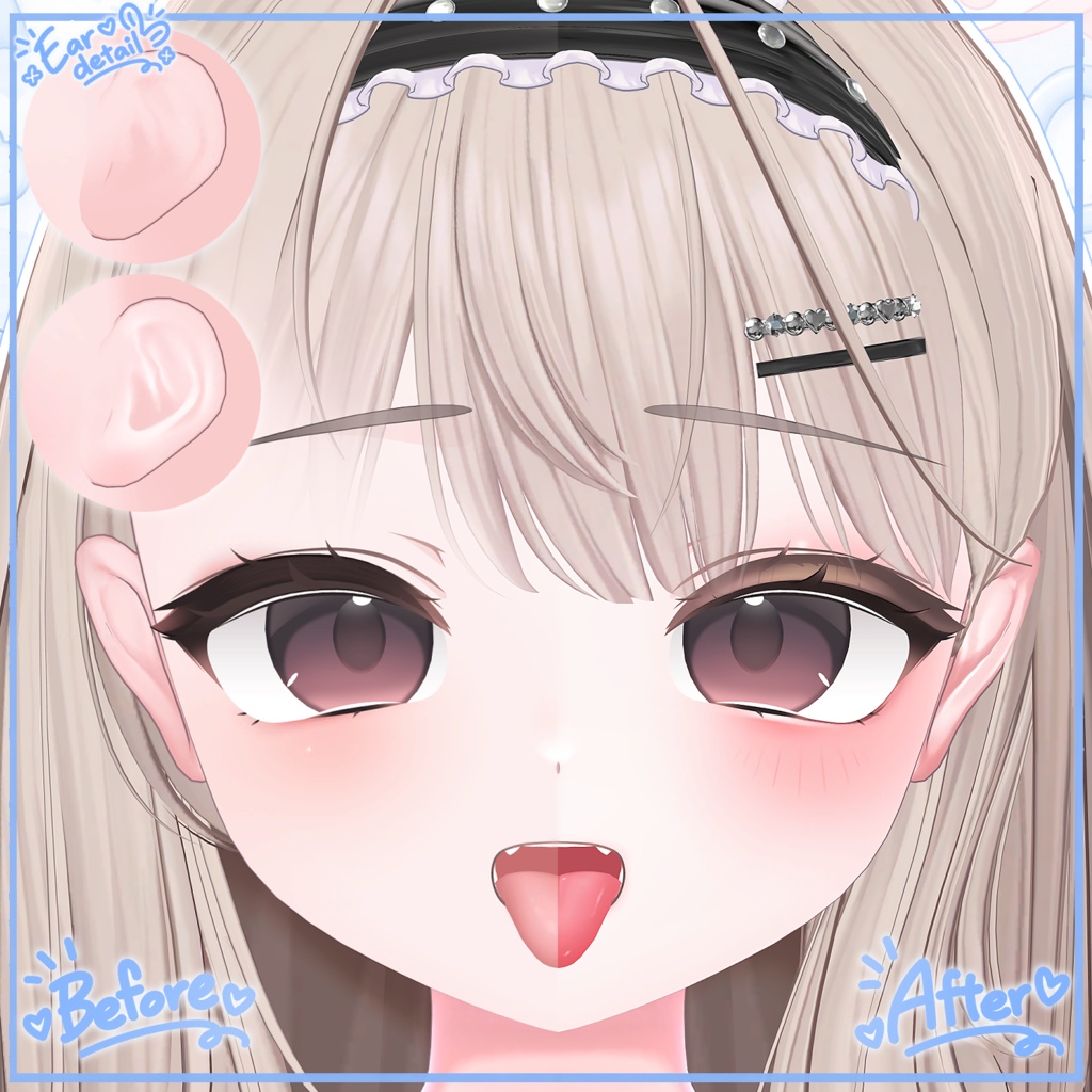 ♡₊˚ 輝夜ちゃん ぽよぽよ ボディ&フェイスメイクテクスチャ ˚₊♡ / Kaguya Poyopoyo Body & Face Makeup Texture