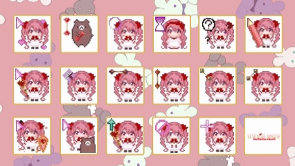 もちごめデビュー半年記念アニメーションカーソル