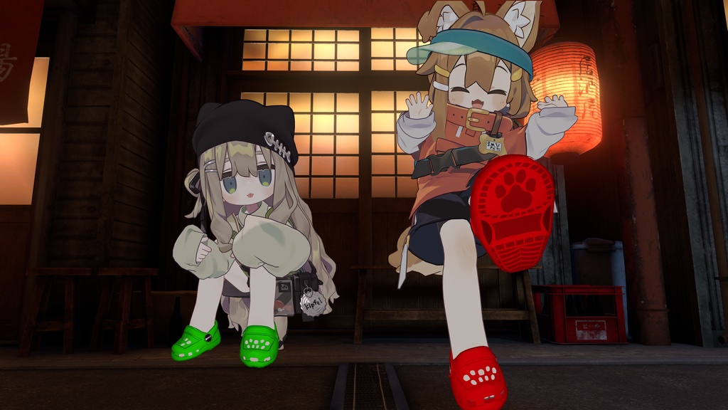 Crocs for Mamehinata/Kipfel & Friends. まめひなた/キプフェル&フレンズのクロックス。