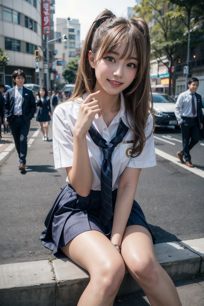 たまには女子高生とデートしよ?【AI写真集 Vol.1】