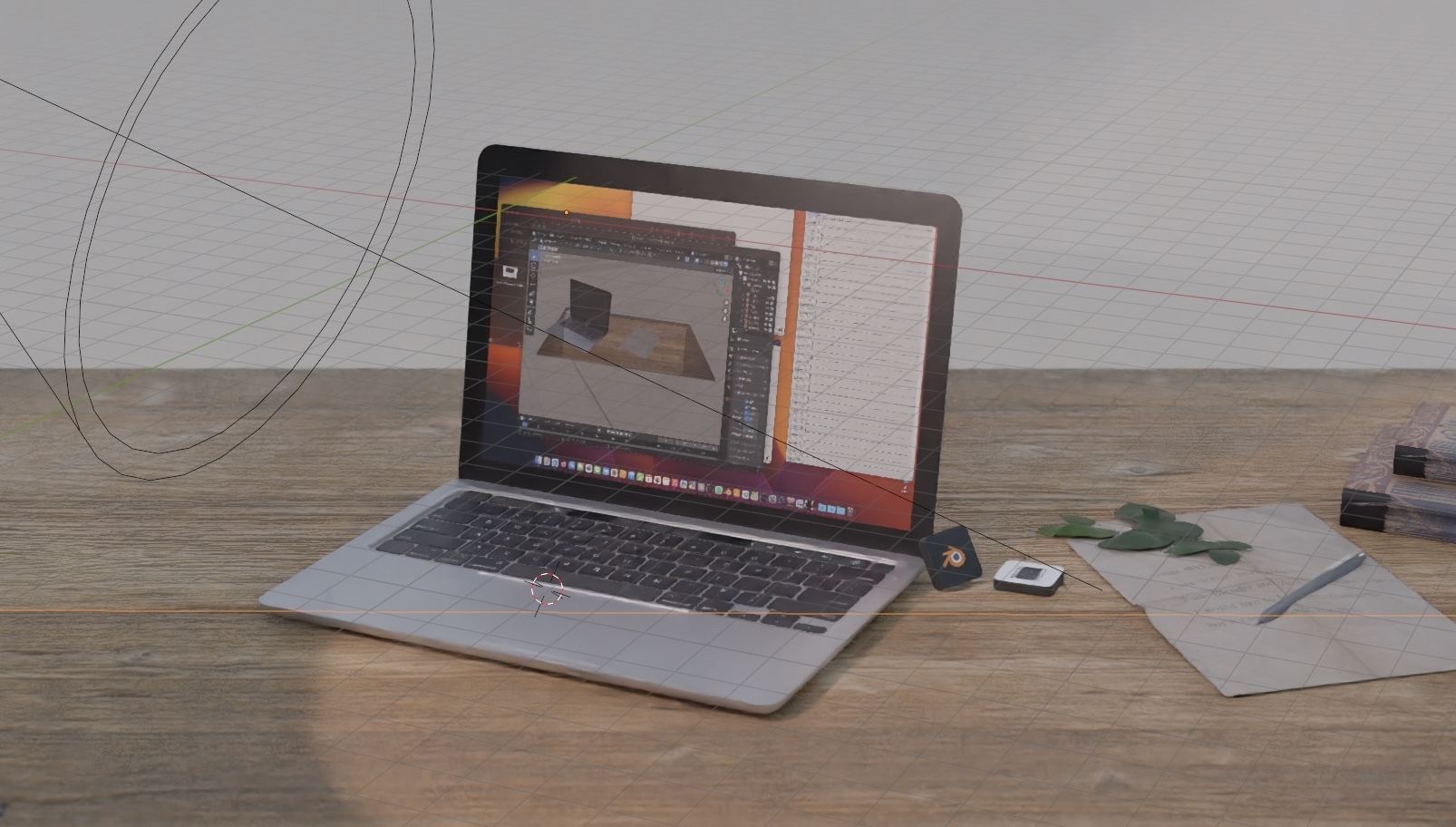 MacBook Pro Blender HaruLab BOOTH