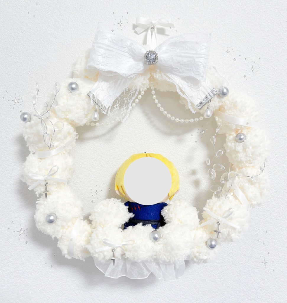 ぬいのふわふわおすわりリース