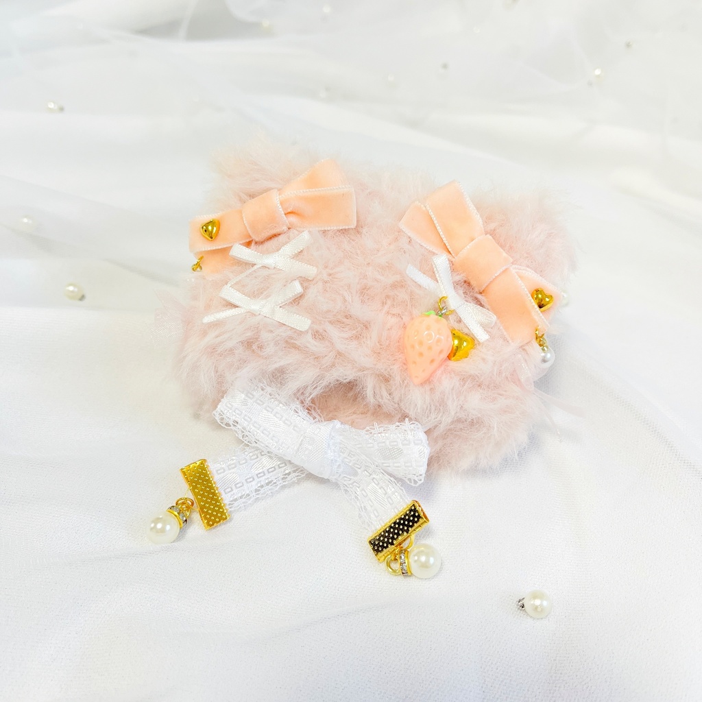 ふわねこリボンフード┆〖strawberry~〗┆Ssize