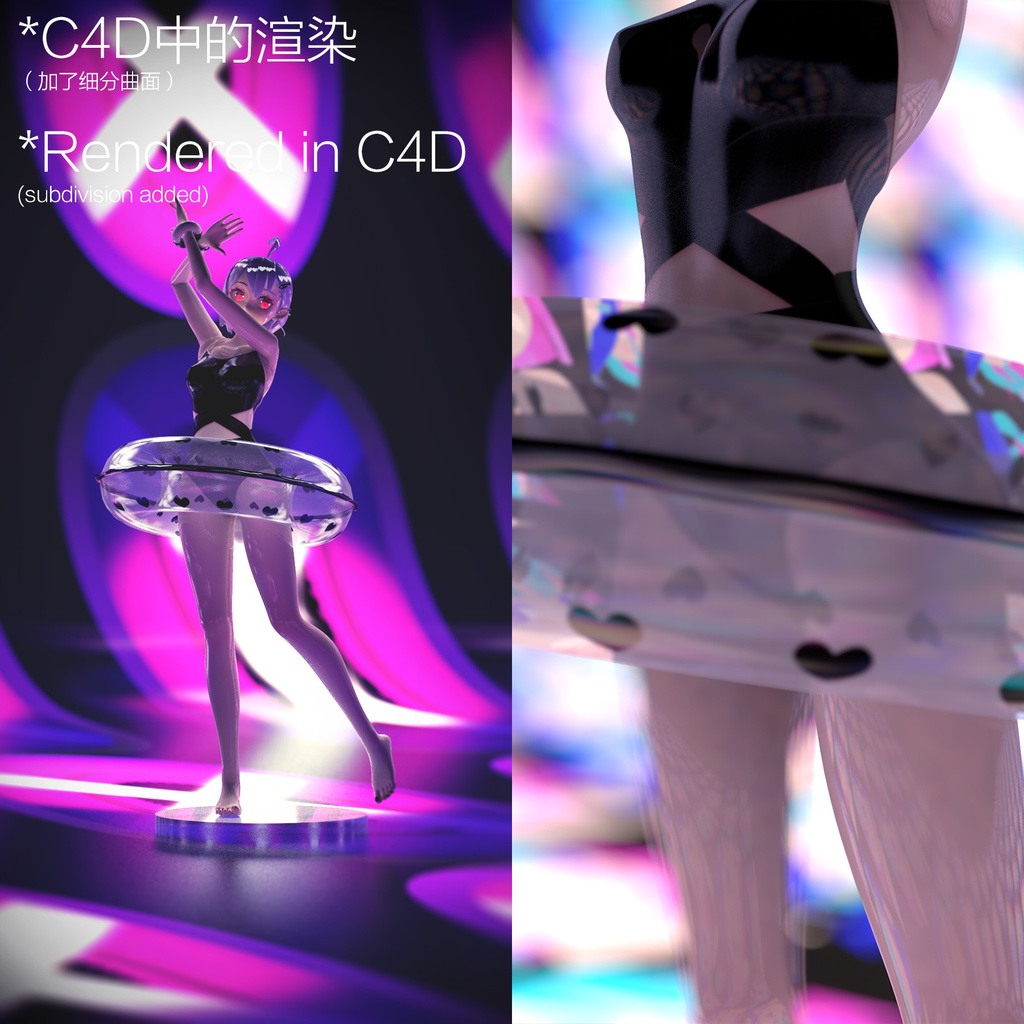 【3Dモデル】【VRchat】ZDY avatar001 ZDY式基础人形