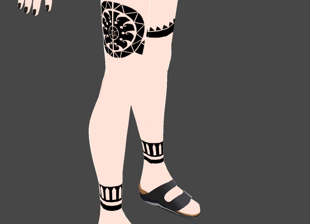 【Free/無料】ハワイの神風タトゥー【VRChat / Vroid】