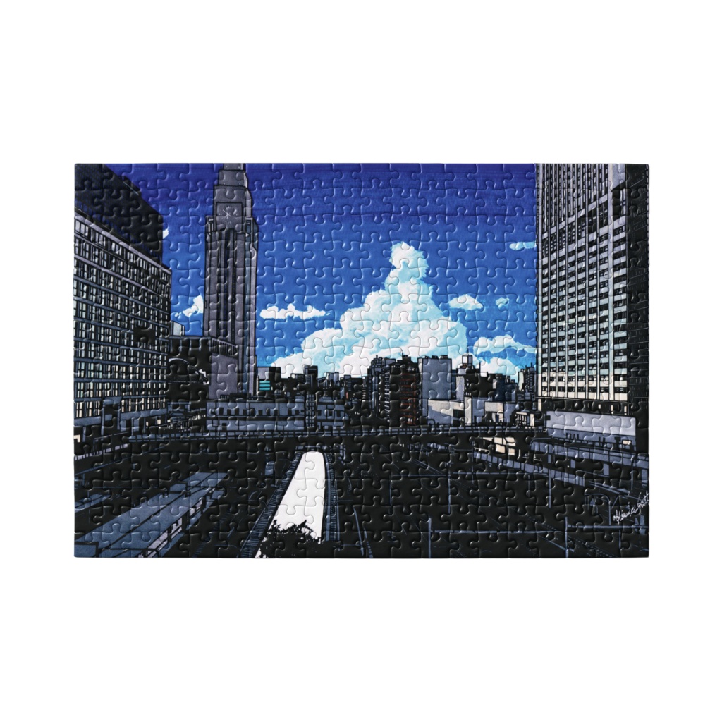 切り絵作品【足跡】300ピースパズル