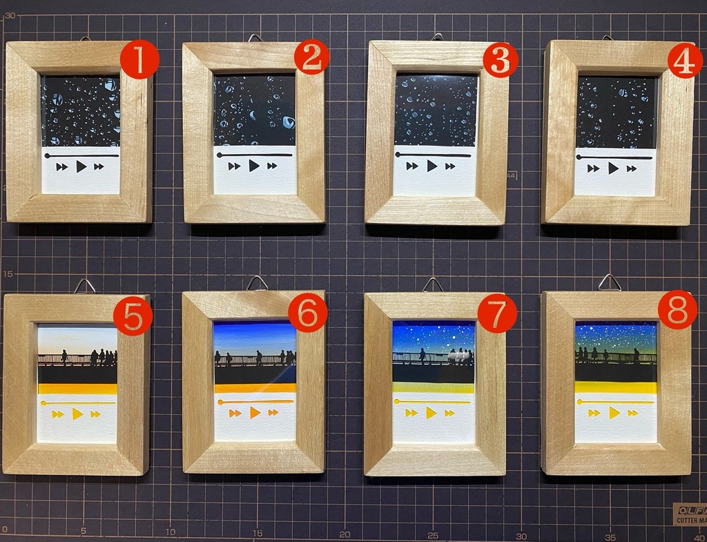 【切り絵原画】あの日寄り添ってくれた音