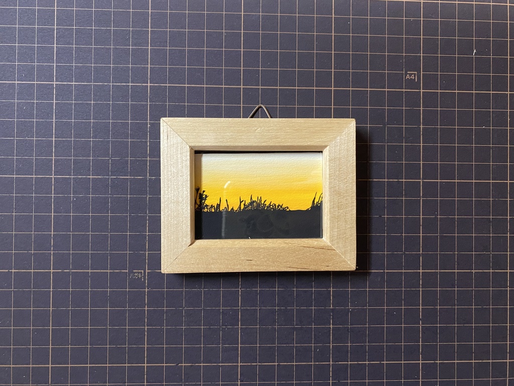 【切り絵原画】あの日の空