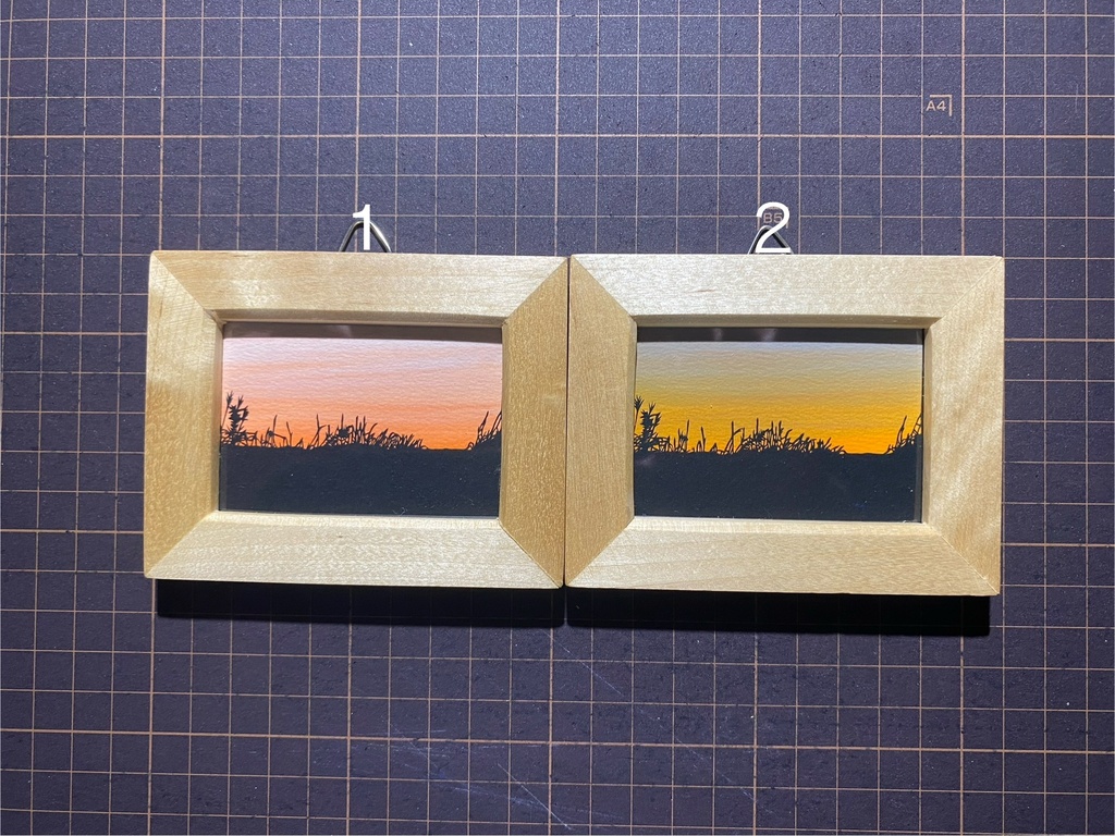 【切り絵原画】あの日の空