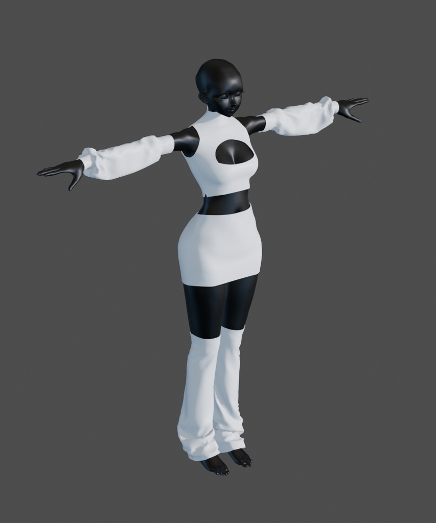 【汎用衣装データ】キャンペーンガール風コスチューム