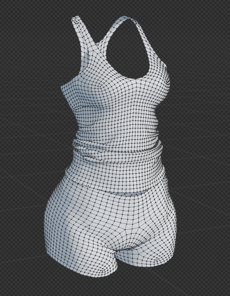 【汎用衣装データ】タンクトップと短パン