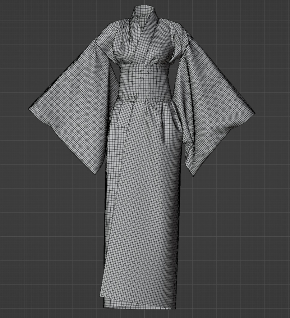 【汎用衣装データ】浴衣(Tポーズver・Aポーズver)