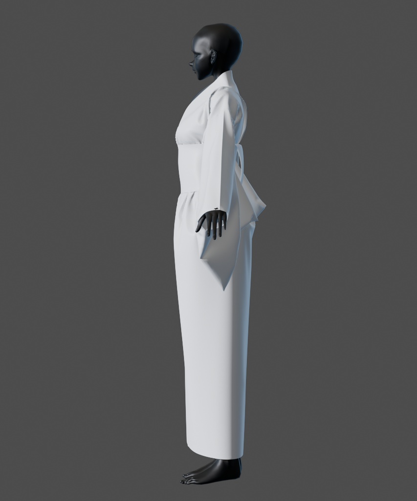 【汎用衣装データ】浴衣(Tポーズver・Aポーズver)