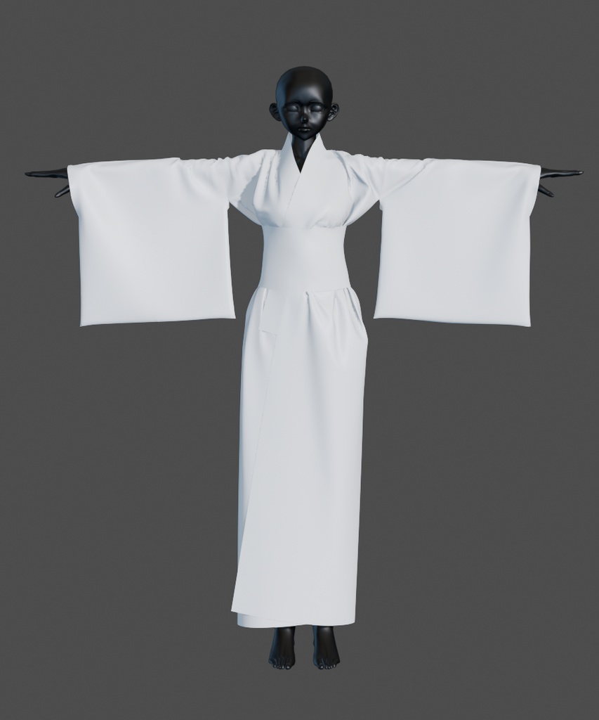 【汎用衣装データ】浴衣(Tポーズver・Aポーズver)