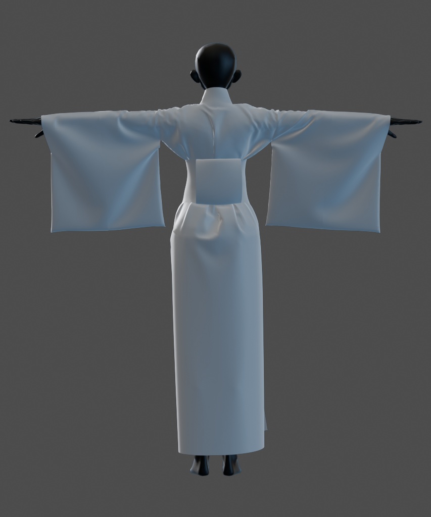 【汎用衣装データ】浴衣(Tポーズver・Aポーズver)