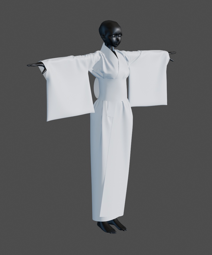 【汎用衣装データ】浴衣(Tポーズver・Aポーズver)