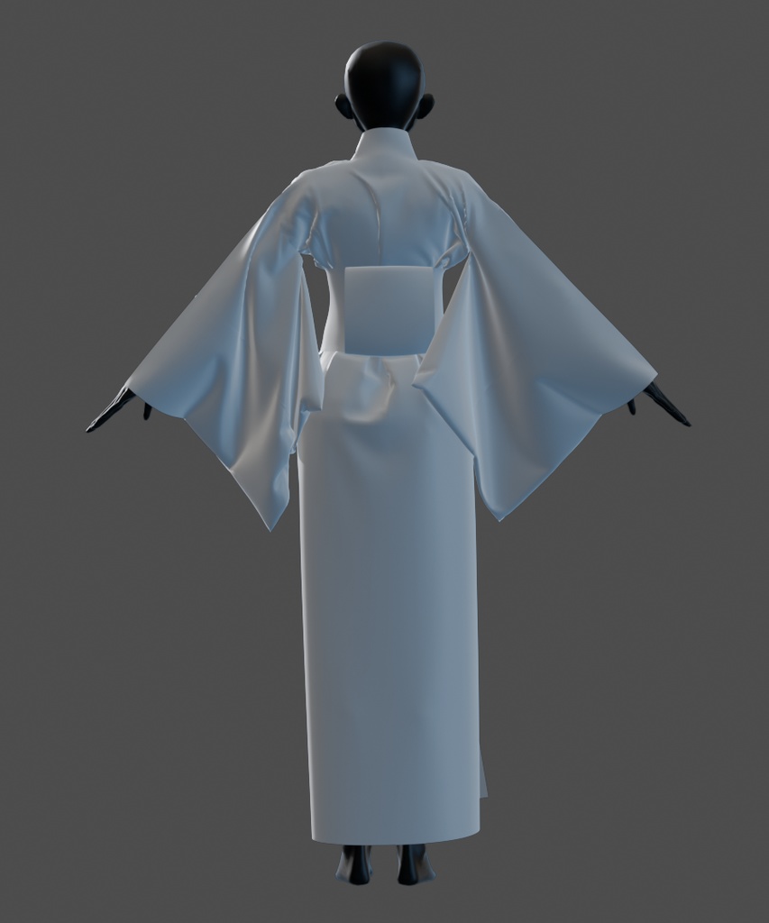 【汎用衣装データ】浴衣(Tポーズver・Aポーズver)