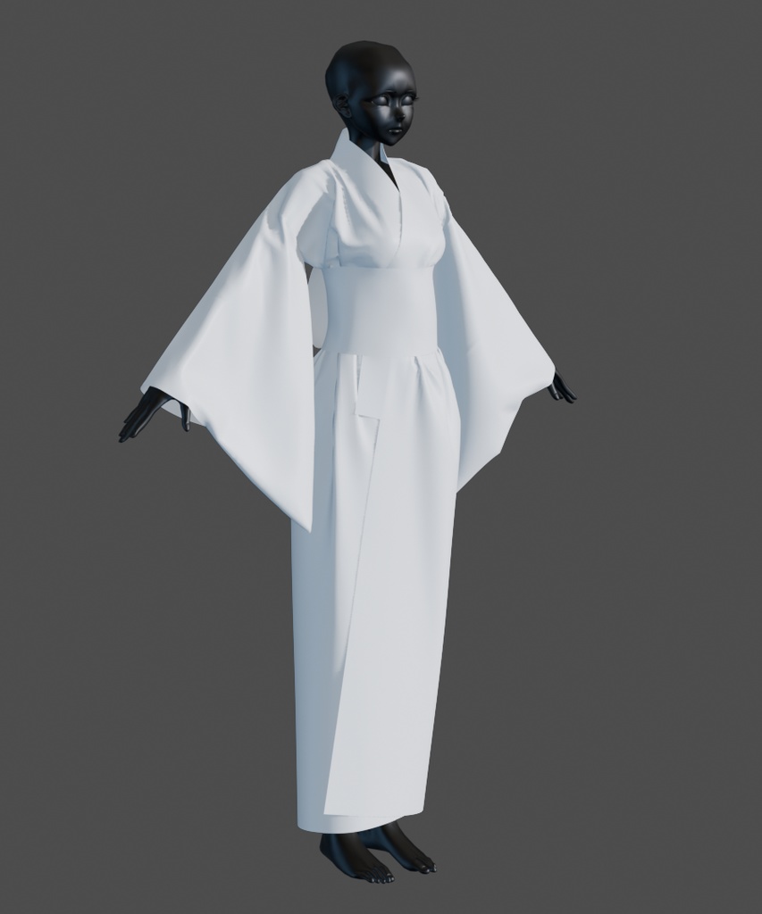 【汎用衣装データ】浴衣(Tポーズver・Aポーズver)