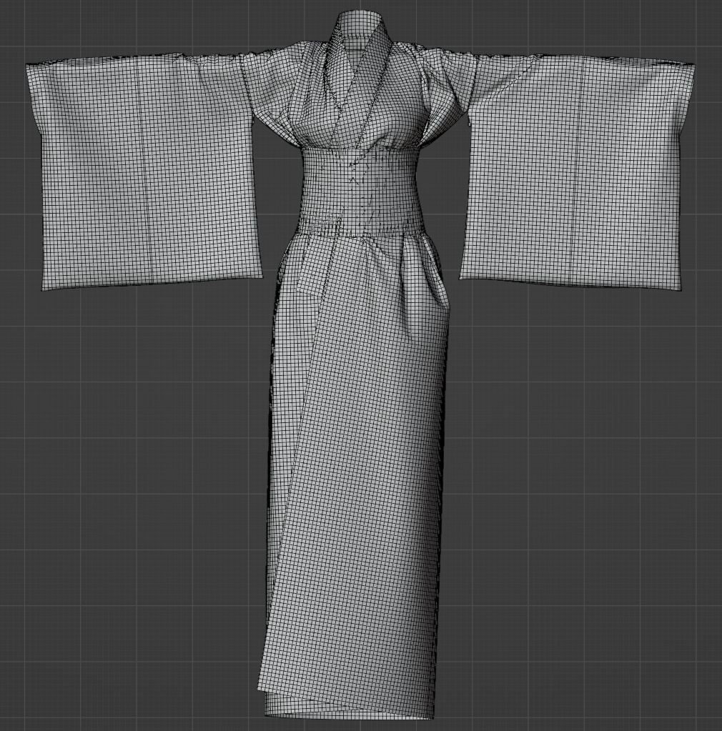 【汎用衣装データ】浴衣(Tポーズver・Aポーズver)